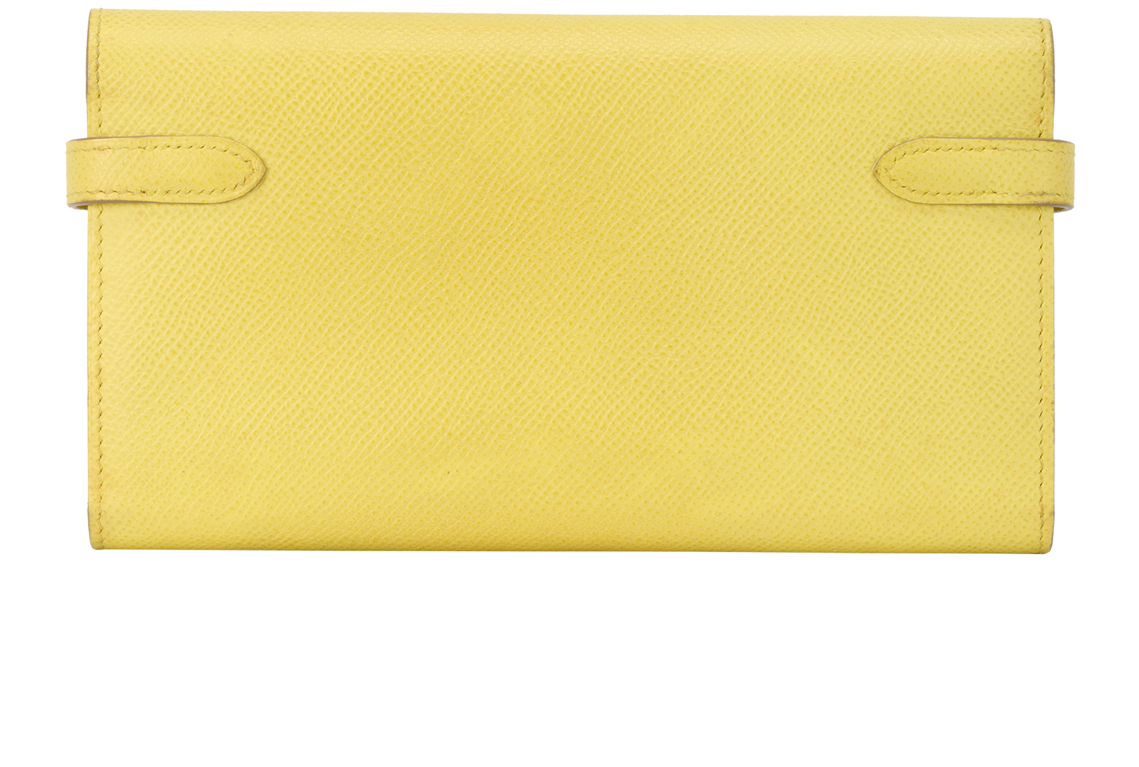 Hermes Kelly Wallet, &pound;1,400, Accessories, Yellow, Leather, Back view
